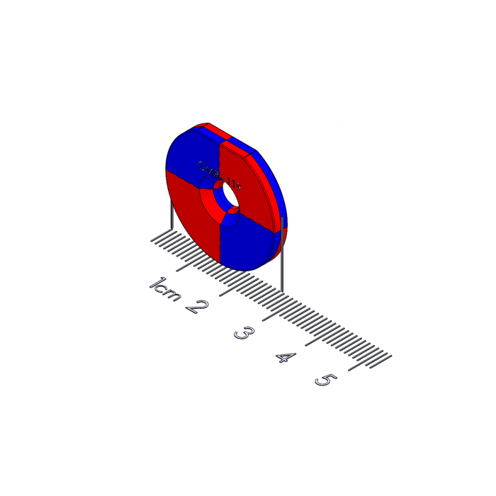 1001119 - Torque Polymagnet - twist release - 90 degree - countersink