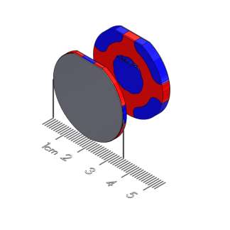 1002285 - Large Tablet Polymagnet pair, Portrait/Landscape, 1.25" diameter