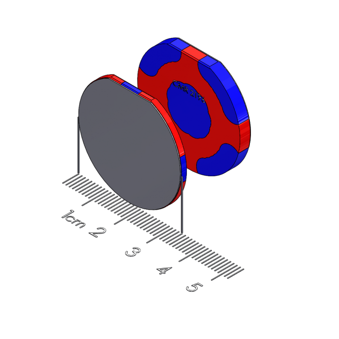 1002285 - Large Tablet Polymagnet pair, Portrait/Landscape, 1.25" diameter