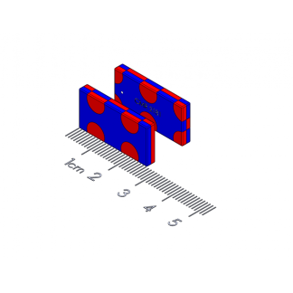 1002287 - Sliding latch Polymagnet pair, 1" L x 0.5" W