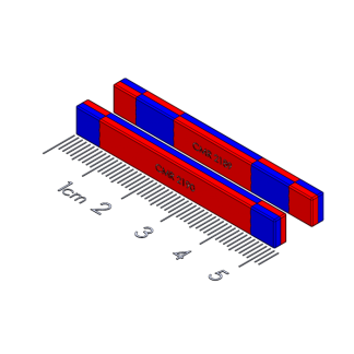 1002289 - Sliding Spring-Latch Pair, 2" bar magnet